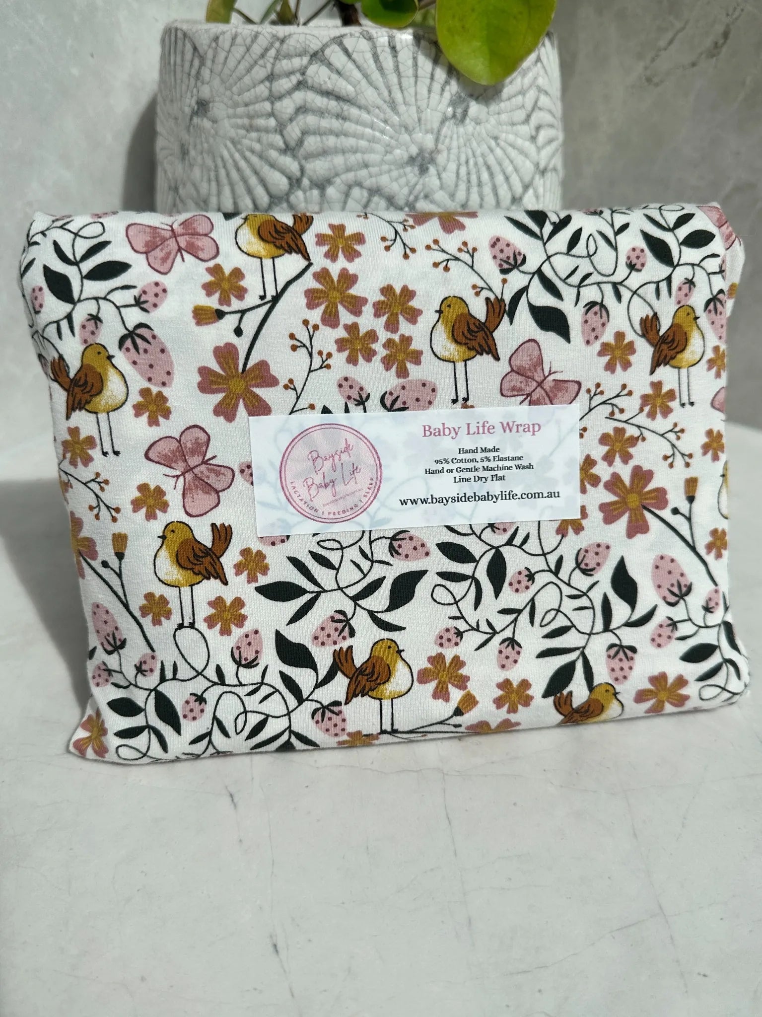 Baby Life Wrap - a swaddle designed to keep those little arms tucked in.