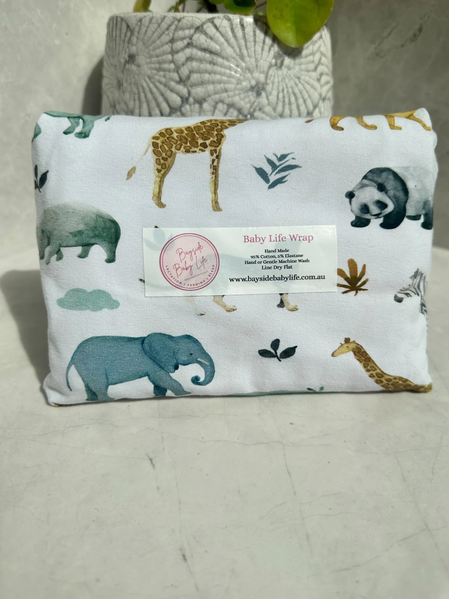 Baby Life Wrap - a swaddle designed to keep those little arms tucked in.
